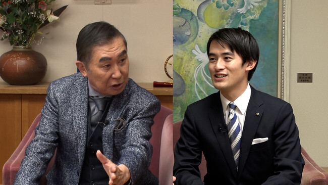 文枝が芦屋市の26歳・高島崚輔市長と対談！『桂文枝の全国の首長さんに逢いたい！』