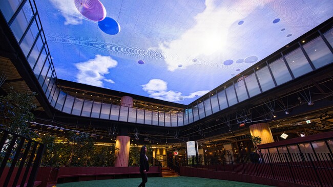 LandSkip、BiVi新さっぽろに「世界一気持ちいい空」を映像制作