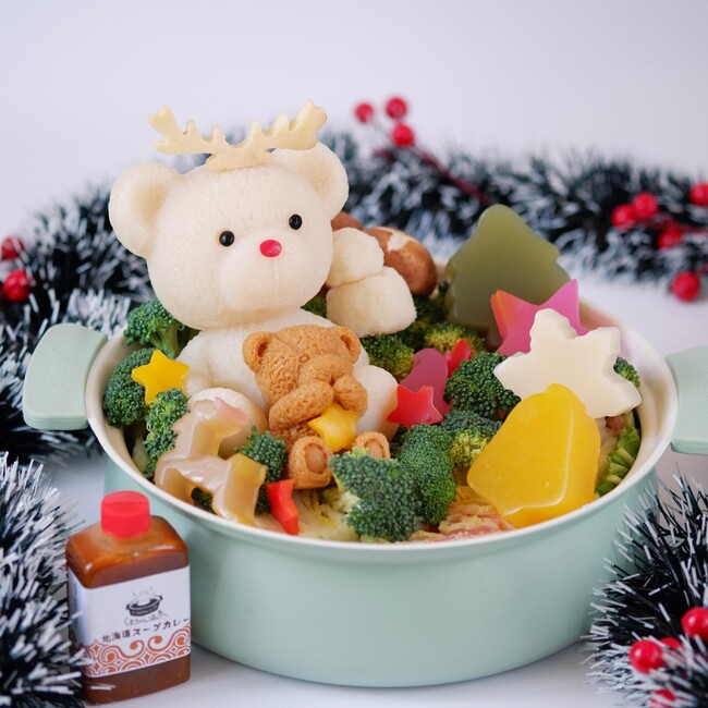 おうちクリスマスが楽しくなる！くまちゃん温泉・メリクリセットがLINEギフト限定で販売！