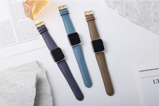「YUTORI」のAppleWatch用レザーバンドに新色「トープ×ブラウン」、「インクブルー×シルバー」、「ターコイズ×シルバー」が登場！2023年12月1日から先行予約販売開始