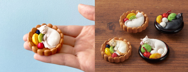 フェリシモ「猫部(TM)」で人気の“猫用クッション”をキュートなミニチュアサイズにした「スイーツにゃんこクッションフィギュア」が、ガチャになって新登場！