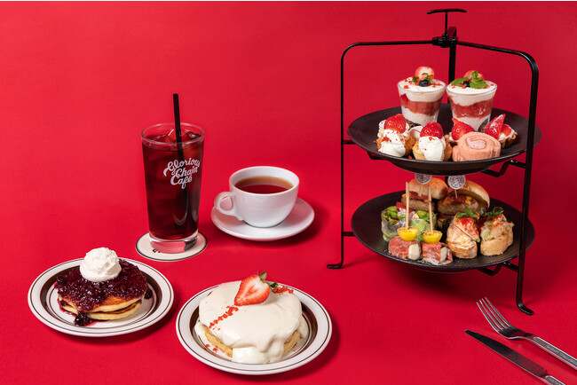 ライフスタイルブランドDIESELが手がける「GLORIOUS CHAIN CAFE（グロリアスチェーンカフェ）」による『いちご』を主役にしたアフタヌーンティーセット