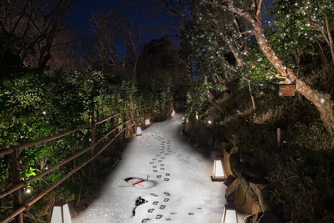 【ホテル椿山荘東京】都心で一番早い雪！雪景色が堪能できる「雪の小路 ～Crystal Snow Path～」を12月1日より公開