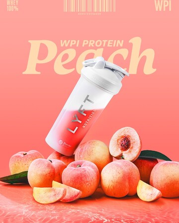 エドワード加藤のフィットネスブランド「LÝFT」がプロテインシリーズ「LÝFT NUTRITION PROTEIN」限定フレーバー「WPI ピーチ」を販売!!