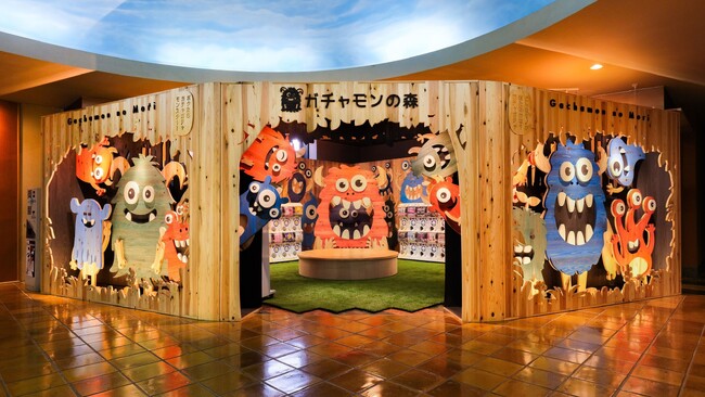 カプセルトイ専用スペース「ガチャモンの森」誕生。オール岩手で作る、県産木材の温もり溢れるカプセルトイ広場が2023年12月1日オープン。