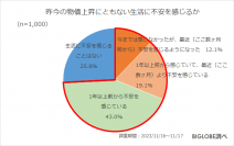 今年、「物価上昇を上回る賃金の増加はなかった」7割強 BIGLOBEが「2023年冬の生活とお金に関する意識調査」を発表 ~一方で、コロナ5類移行後初の冬のボーナスは「大きく使いたい」が3割、クリスマスは「出費をある程度想定」約5割~