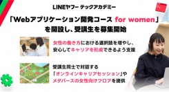 未経験者からITエンジニアへのリスキリングを支援する「LINEヤフーテックアカデミー」、「Webアプリケーション開発コース for women」を開設