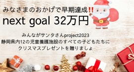 静岡県内すべての児童養護施設の子どもたちにクリスマスプレゼントをお届けするためのクラウドファンディング実施中！協賛してくださる企業様を募集いたします。