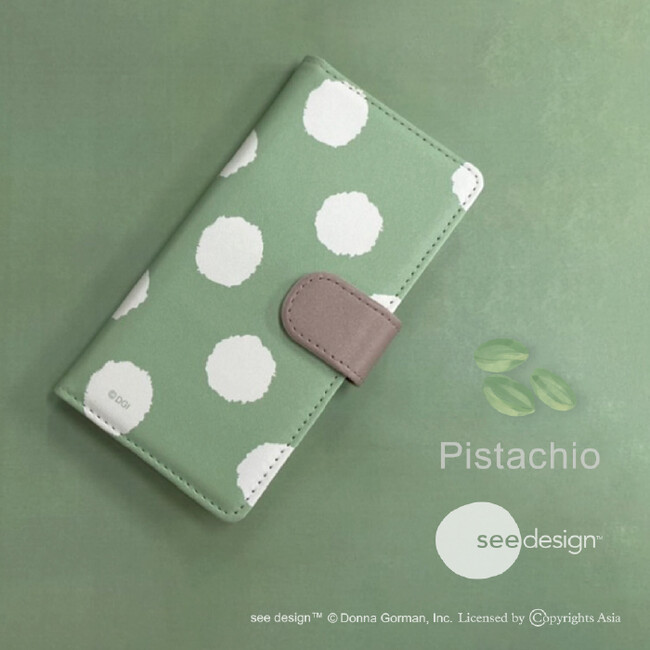 大胆なパターンとカラフルな色が特徴的なテキスタイルデザイン「see design(TM)（シーデザイン(TM)）」の手帳型スマホケースがシンクイノベーション株式会社より発売されます！
