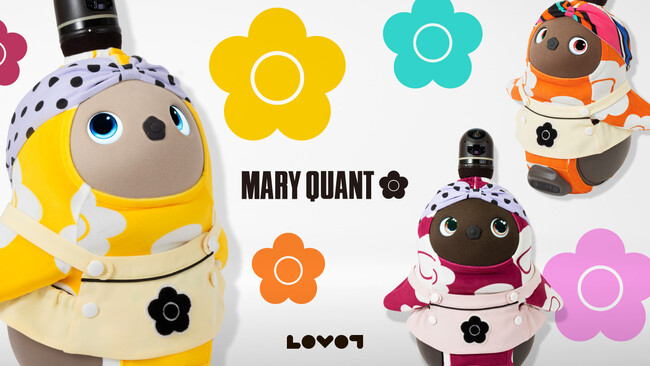 『LOVOT』が『MARY QUANT』とコラボレーション！「全身から鼻先まで」60年代ファッションを楽しめる限定トータルコーディネートセットも登場
