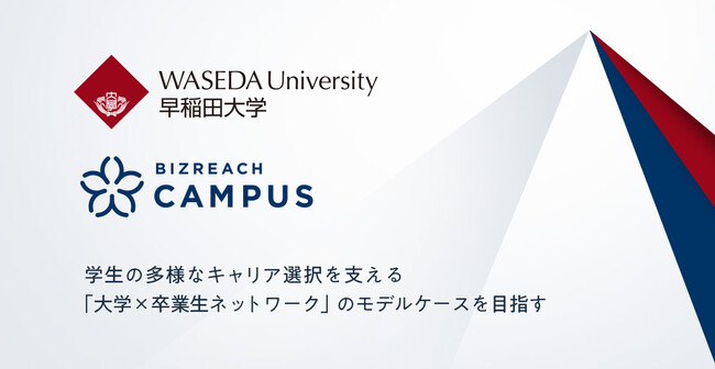 早稲田大学と「ビズリーチ・キャンパス」が提携 学生の多様なキャリア選択を支える「大学×卒業生ネットワーク」のモデルケースを目指す