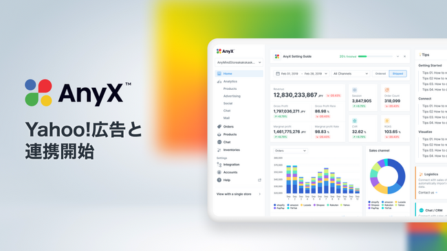 AnyMind GroupのECマネジメントプラットフォーム「AnyX」、Yahoo!広告と連携開始
