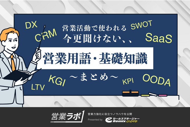 【今更聞けない「営業用語・基礎知識」まとめ】を公開。