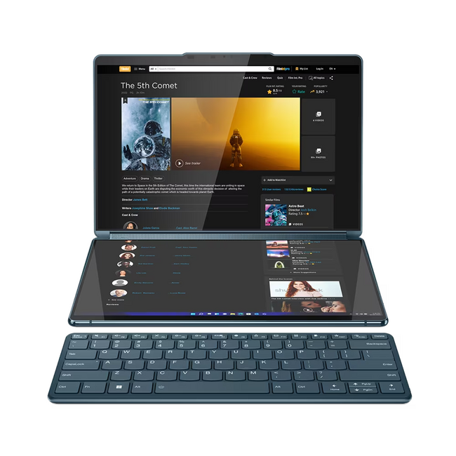 レノボ、デュアルスクリーンを採用し、多彩なスタイルで利用できる13.3型マルチモードPC「Yoga Book 9i」を発表
