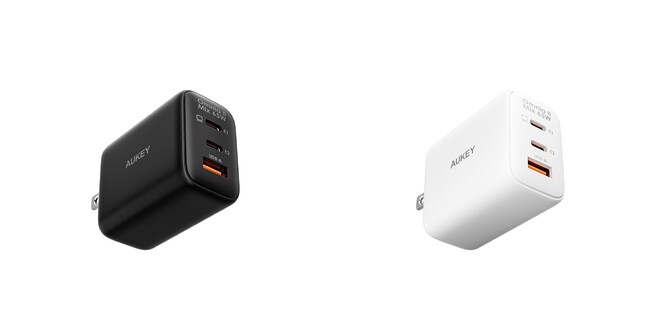 【AUKEY】GaNテクノロジー搭載！3台の機器を合計最大60Wの高出力で同時充電できる小型軽量なUSB充電器「Omnia II Mix 65W」12月8日より販売開始！