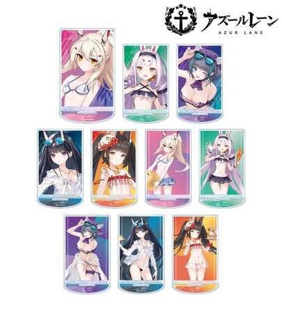 『アズールレーン』の描き起こしイラスト 水着ver. トレーディングアクリルスタンドなどの受注を開始！！アニメ・漫画のオリジナルグッズを販売する「AMNIBUS」にて
