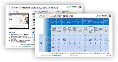 【無料公開】「インサイドセールス代行会社比較11選」の提供を開始しました！