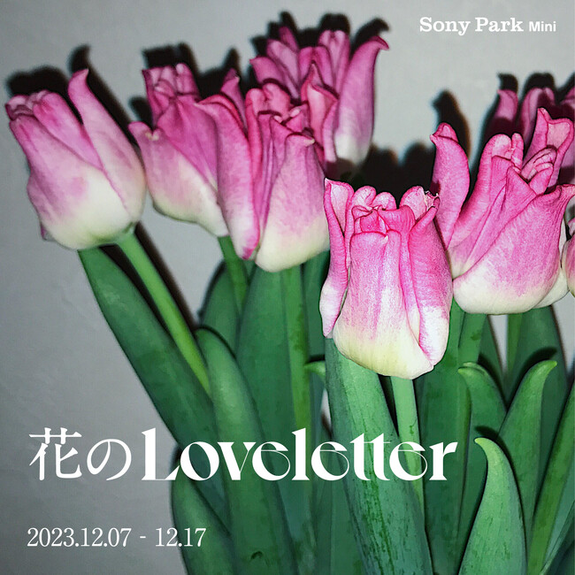 Sony Park Mini冬の連続プログラム第１弾　フラワーショップ「花のLoveletter」 手紙を書くように、花に想いを込めて。12月7日（木）～17日（日）開催