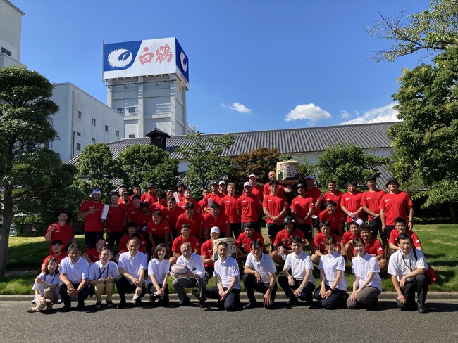 白鶴はラグビーチーム「コベルコ神戸スティーラーズ」とパートナーシップ契約を締結