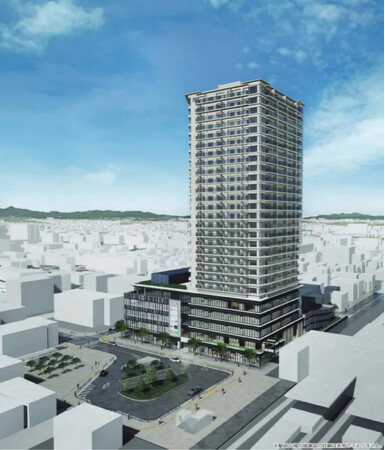 小平市初の商業・公共施設を含む複合型再開発 地下1階地上27階建て再開発ビル着工