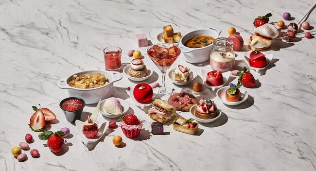 【ザ・リッツ・カールトン大阪】“ストロベリーアフタヌーンブッフェ”ストロベリー食べ比べや目の前でショートケーキを創り上げるライブスイーツ、シチリア島出身の新料理長が手掛ける本場のセイヴォリーも充実