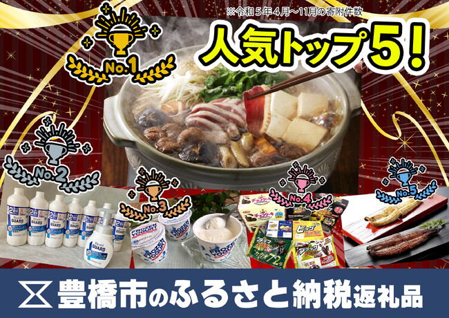 「あいち鴨」が第１位！豊橋市のふるさと納税返礼品、人気トップ５発表！