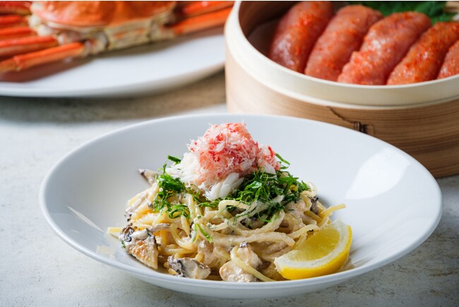 炎のチーズパスタ第2弾！超濃厚なのにおもくない！タラバガニの乗ったクリーミーチーズ明太子パスタを販売開始します　恵比寿Cheese Tavern CASCINA（チーズタバーンカシーナ）