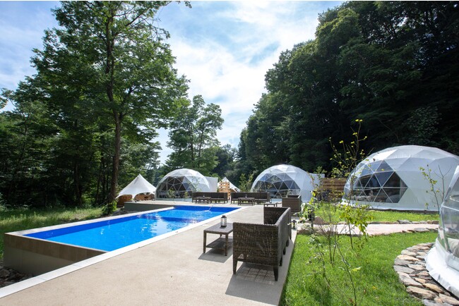 最高のリトリートを体験できる THE FIVE RIVERS FINE GLAMPING 群馬 白沢 雪の群馬を満喫できる”冬のこたつグランピング”始めました
