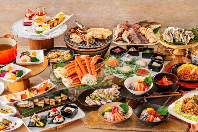 いくらやほたて、サーモンなどお好みの海鮮を乗せ放題の「勝手丼」も登場　「グルメパレット～冬の北海道フェア～」1月6日（土）よりオールデイブッフェ「コンパス」にて開催