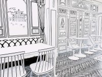 京都初！2Dアートで彩られた不思議な空間のクロッフル専門カフェ『cafeBAW』が京都・錦市場に12/19(火)オープン！