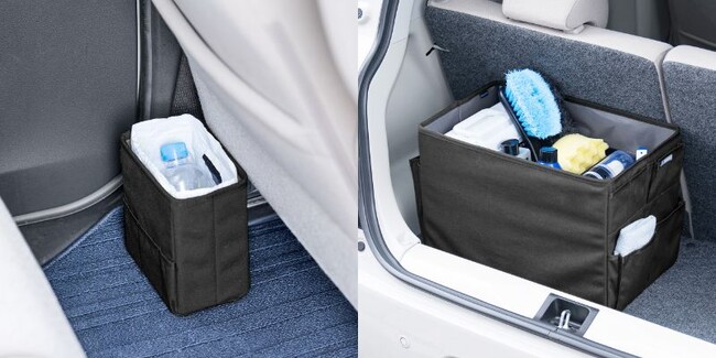 車内の小物をすっきり収納できる車用収納ボックスのSサイズとLサイズの2種類を12月13日に発売