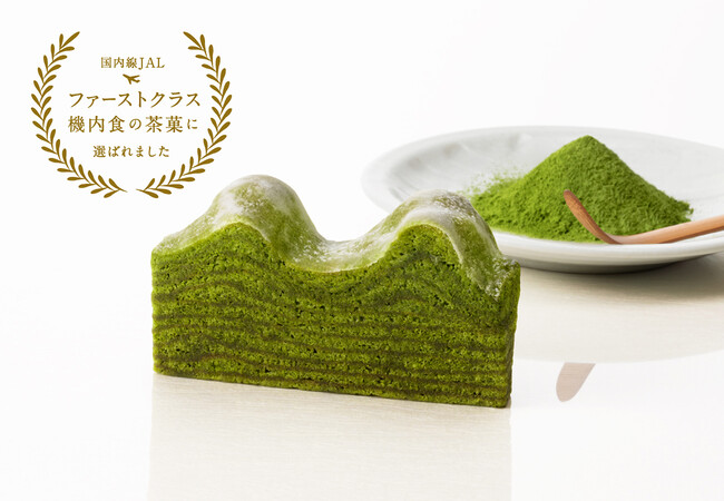 ねんりん家「ひとくちマウントバーム お抹茶」が国内線JALファーストクラス機内食の茶菓に採用！