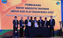 JFEスチール、マイファームがインドネシアKUDと 「粉美人® 」による水稲直播農法普及に向けて基本合意書を締結