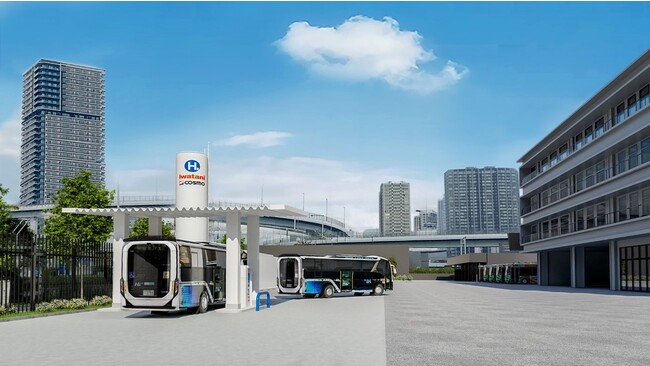 国内初のバス営業所内の水素ステーションを含む都有地２か所での水素ステーション整備事業者に選定