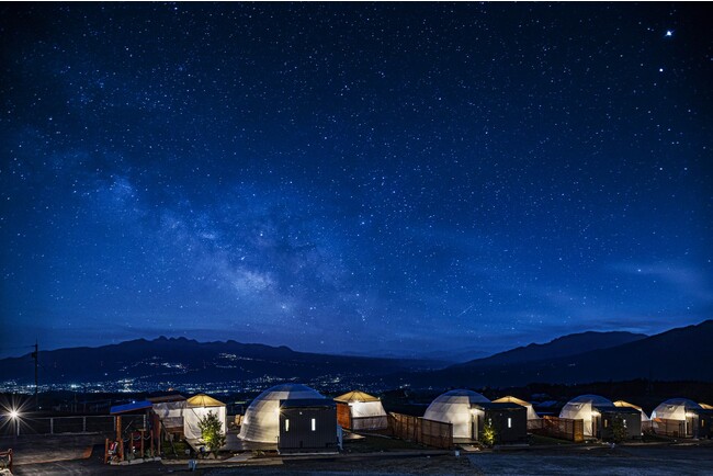 【2023年11月グランドオープン】～雄大な夜景・満天の星空を望む絶景グランピングリゾート～「GLAMPING HILLS AKAGIーグランピングヒルズ赤城」