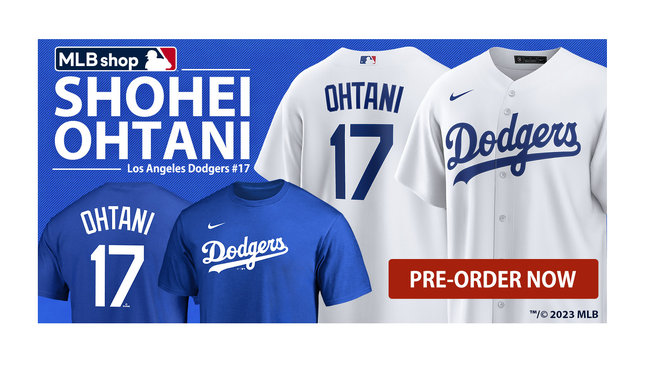 ドジャース大谷翔平選手、背番号「17」オリジナルTシャツなど７種を順次発売
