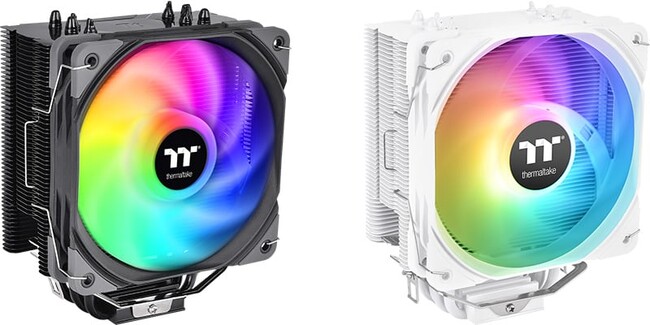 高エアフローのアドレサブルRGBファンを搭載するサイドフロー型CPUクーラー、Thermaltake社製「UX200 SE」シリーズを発表