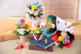 店頭限定2024年正月フラワーギフト_日比谷花壇