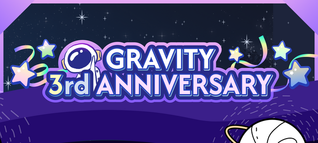 SNSアプリ 「GRAVITY」みなさまのおかげで3周年！感謝の意を込め記念イベント開催！
