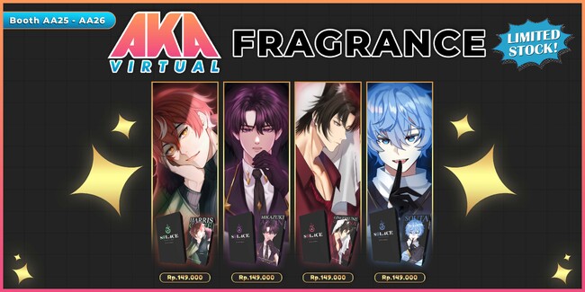 AKA VIRTUAL所属タレントの『COMIFURO 17』イベント限定香水を販売いたします