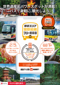 「那智エリア世界遺産フリー乗車券」をモバイルチケットで販売　熊野那智エリアの観光に便利でお得な乗車券