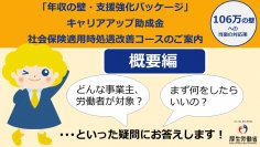 「年収の壁・支援強化パッケージ」を公表