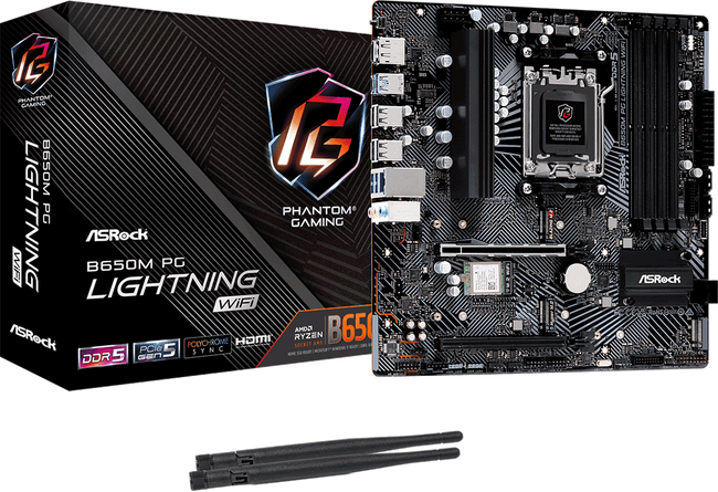 【ASRock】AMD B650チップセットのMicro ATX Wi-Fiモジュール付属 ゲーマー向けエントリーモデル マザーボード『B650M PG Lightning WiFi』発売