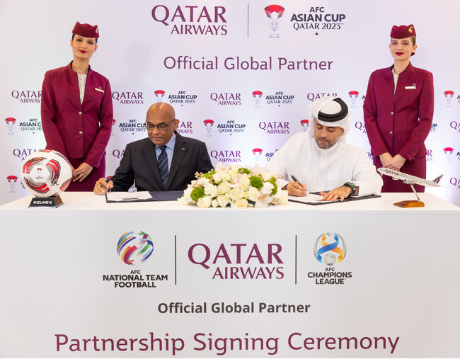 カタール航空、アジアサッカー連盟（AFC）とグローバル・パートナーシップを締結