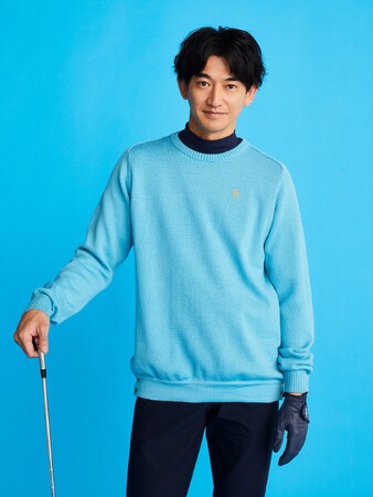 永山瑛太が鮮やかに着こなす”冬ゴルフの主役ニット”『マンシングウェア』より発売、特設サイトを本日12月19日にオープン