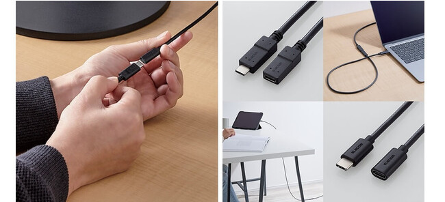 USB-Cケーブルを延長！USB Power Deliveryにも対応する延長用USB-Cケーブル 2タイプを新発売