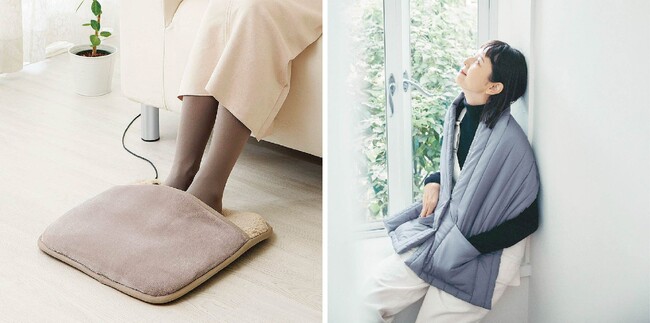 【冬の防寒にぴったりなアイテム】「おしりも足先もぬっくぬく　ソクホカクッション」や「あったかパディングベストストール」など新作がフェリシモ「L'AMI+［ラミプリュス］」から登場