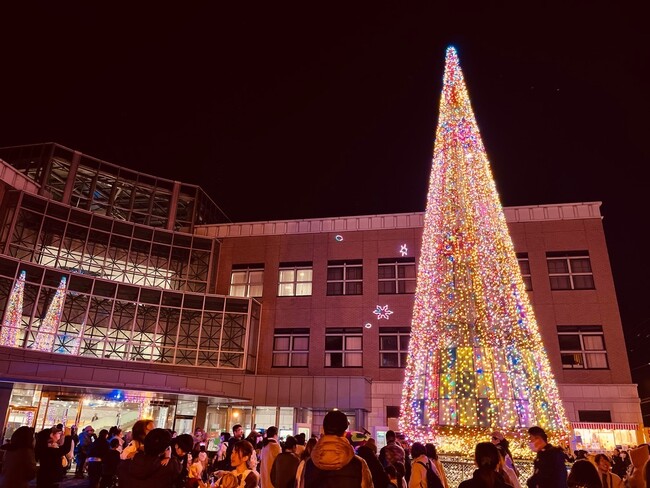 【南河内最大級！】今年もクリスマスツリーが点灯しました。LICはびきのウインターイルミネーション開催中！
