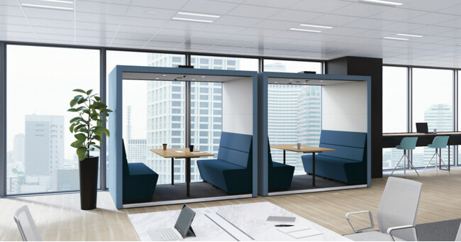 天井付きセミオープンタイプの可動式ブース「WORKPOD HUDDLE」を新発売