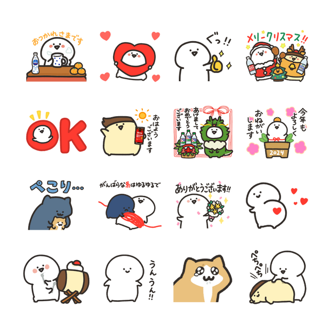 アサヒ飲料×“お文具さん”のLINEスタンプ無料配信キャンペーン